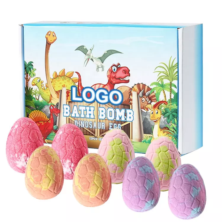 Dino Egg Bath Bomb Gift Set With Dinosaur Inside