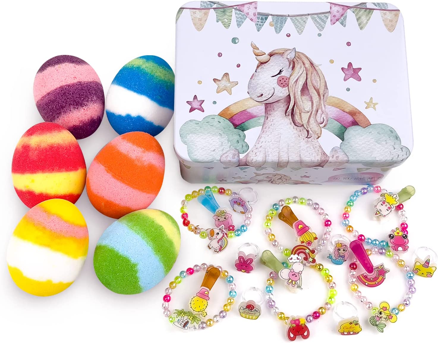 Bath Bombs With Jewelry Toys For Kids