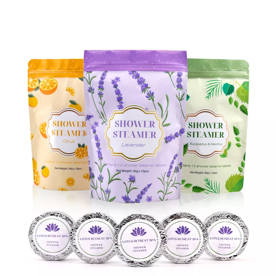 Private Label Natural Shower Steamers Aromatherapy