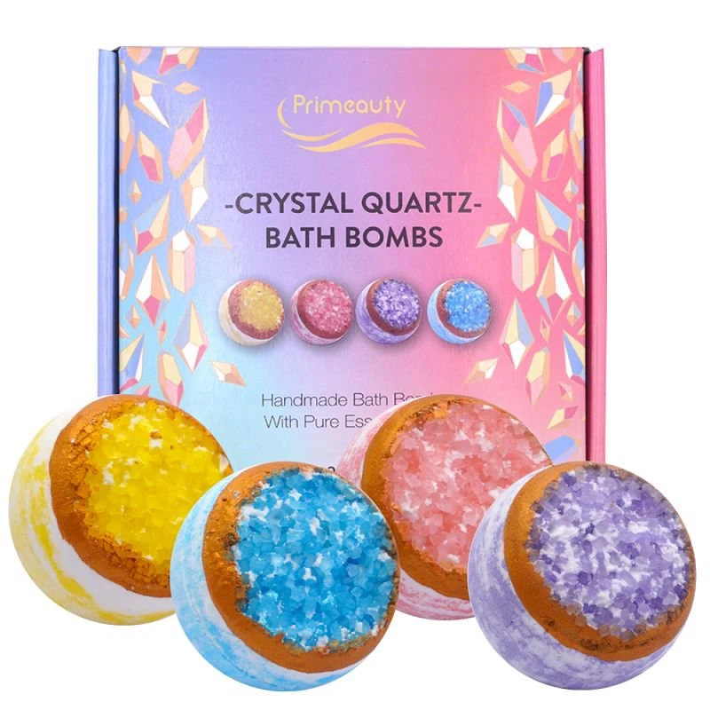 Bath Bombs With Crystals